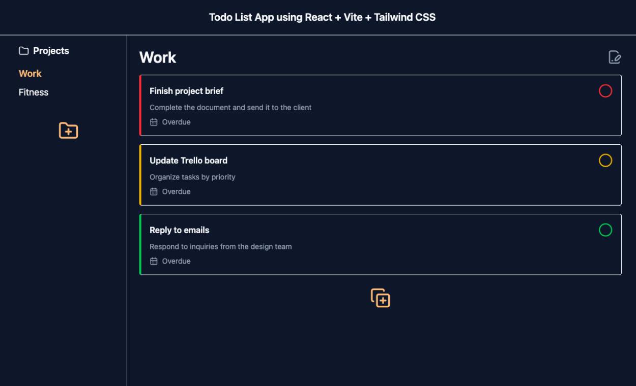 To Do List App Preview